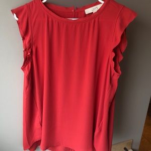 Loft Flutter Sleeve Blouse